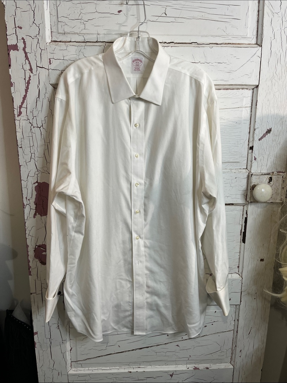 Brooks Brothers White Dress Shirt - Classic Spread Collar 18-35